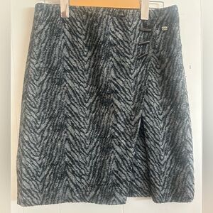 Point Zero, size 2, WOOL skirt, mini, A line, animal print
